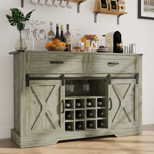 Binns wine bar cabinet gracie deals oaks